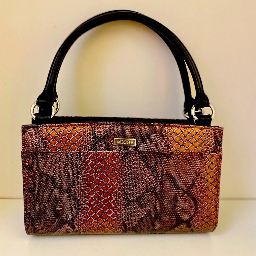 Miche Snakeskin Tote